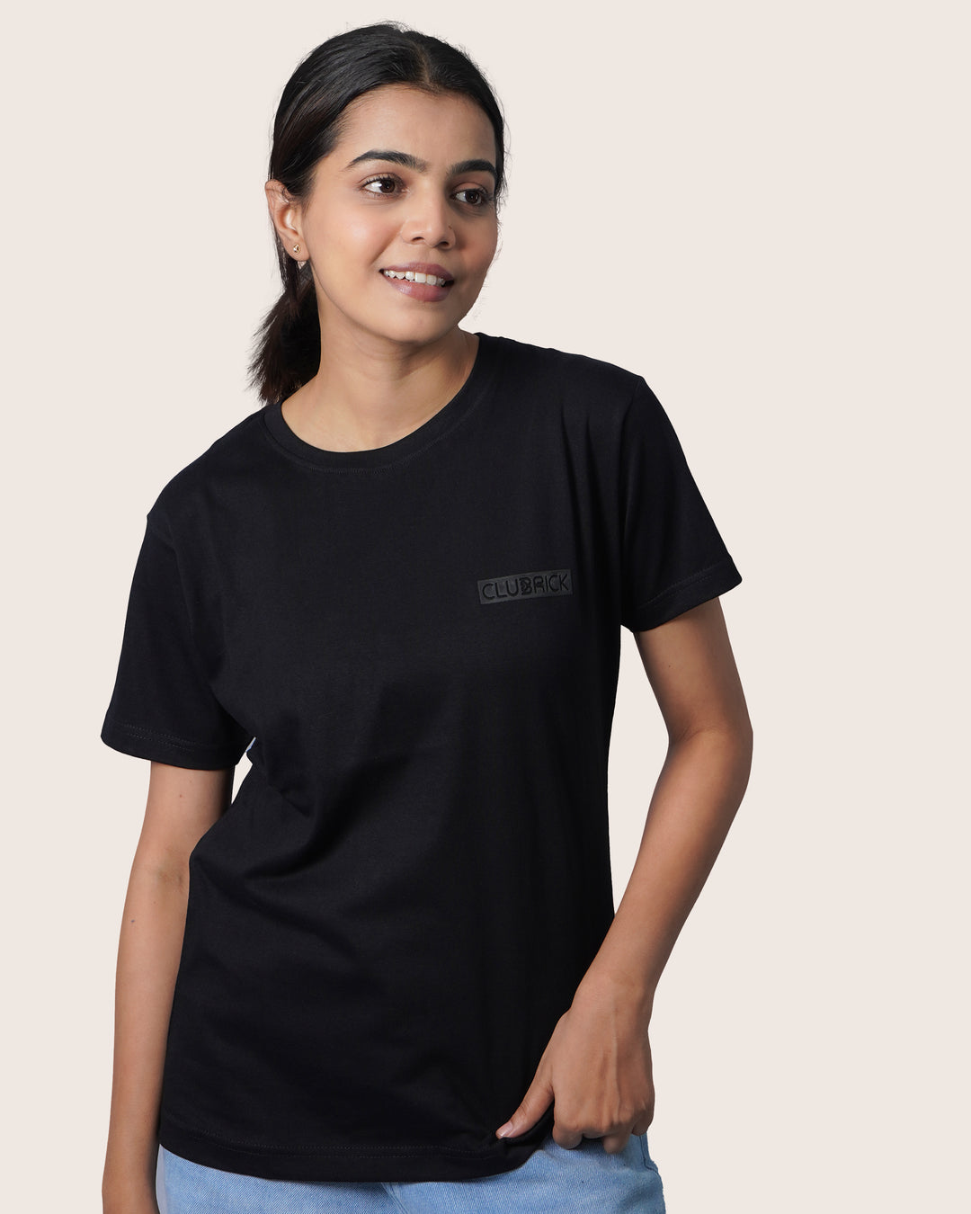 Feathersoft Home Comfort Women's Crewneck T-Shirt: Coal Black