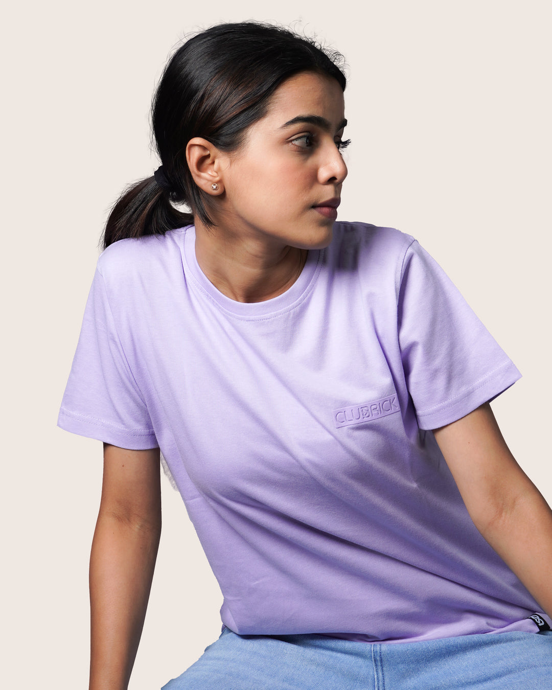 Feathersoft Home Comfort Women's Crewneck T-Shirt: Solid  Lavender
