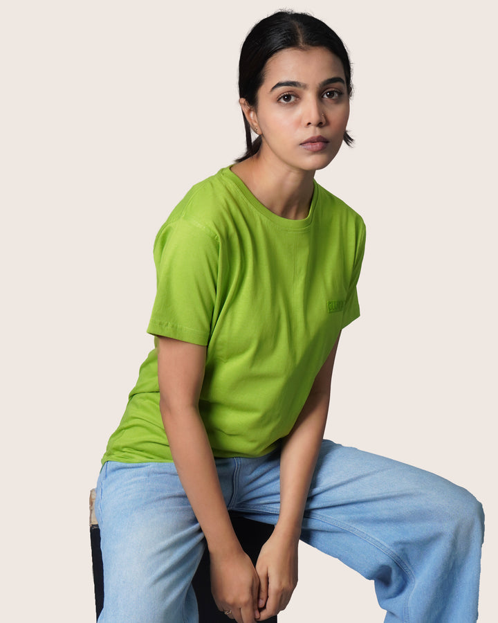 Feathersoft Home Comfort Women's Crewneck T-Shirt: Olive Green