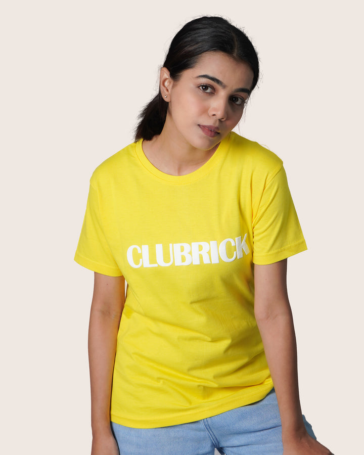 Feathersoft Home Comfort Women's Crewneck T-Shirt: Lemon Yellow